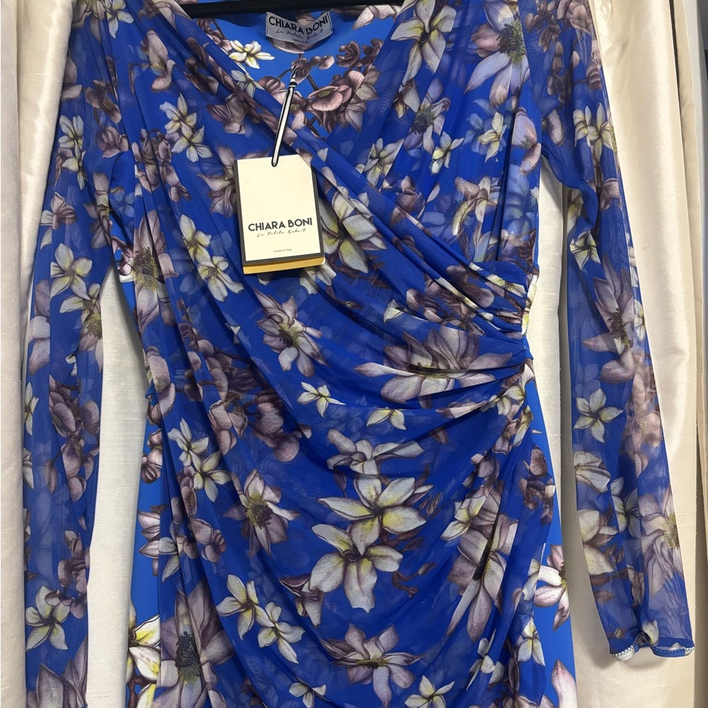 Chiara Boni La Petite Robe. Shana Illusion dress. U.S. 10. IT46. NWT - Picture 2 of 14